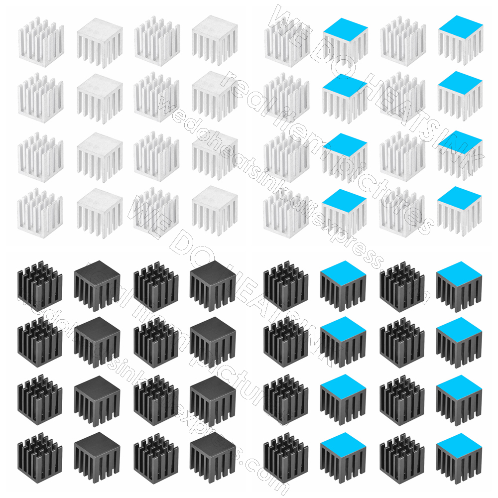 Aluminium Extrusion - Aluminiowy radiator 15x15x15mm / 0,59x0,59x0,59