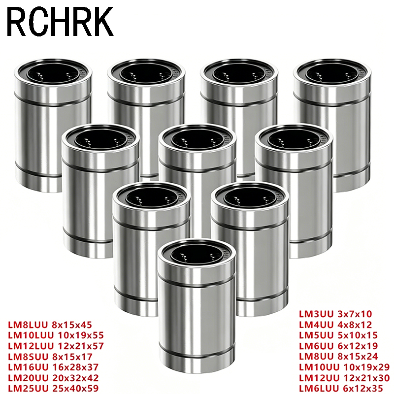 Lm8Uu Bearing - 4/10 SZT. Łożyska liniowe LM8UU LM10UU