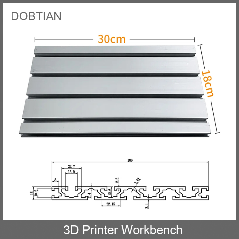 3018 Aluminium Cnc - 1 szt. Profil aluminiowy 15180, ekstrudowany,