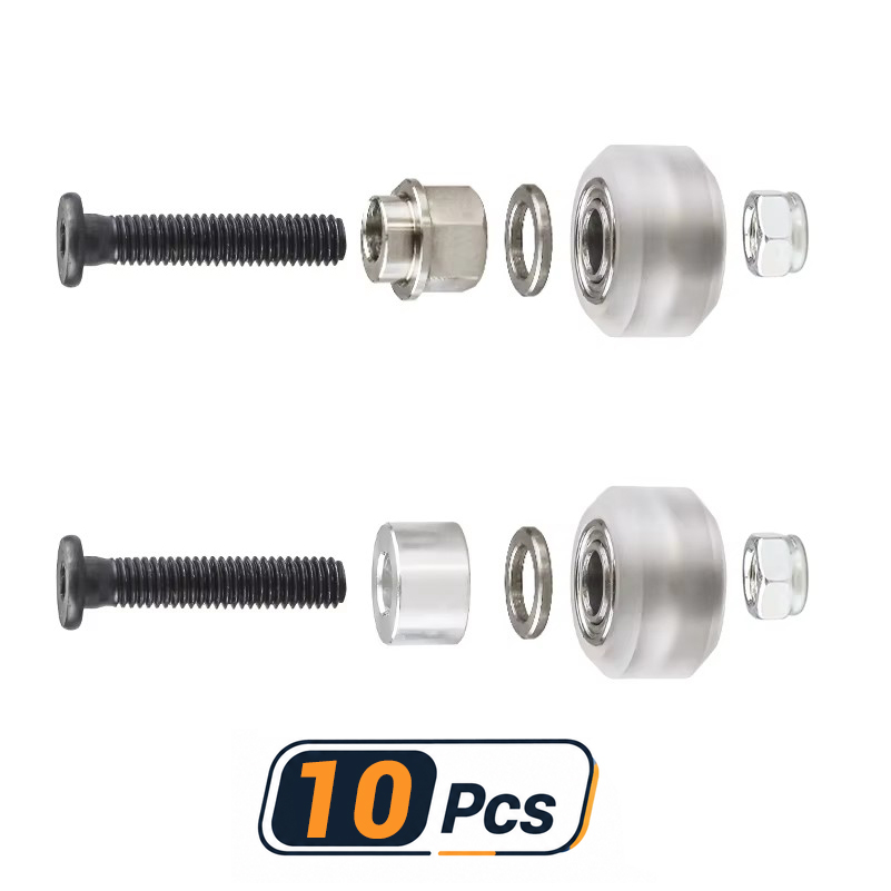 V Slot Wheel - 10 szt. Zestawów Mini Kółek V