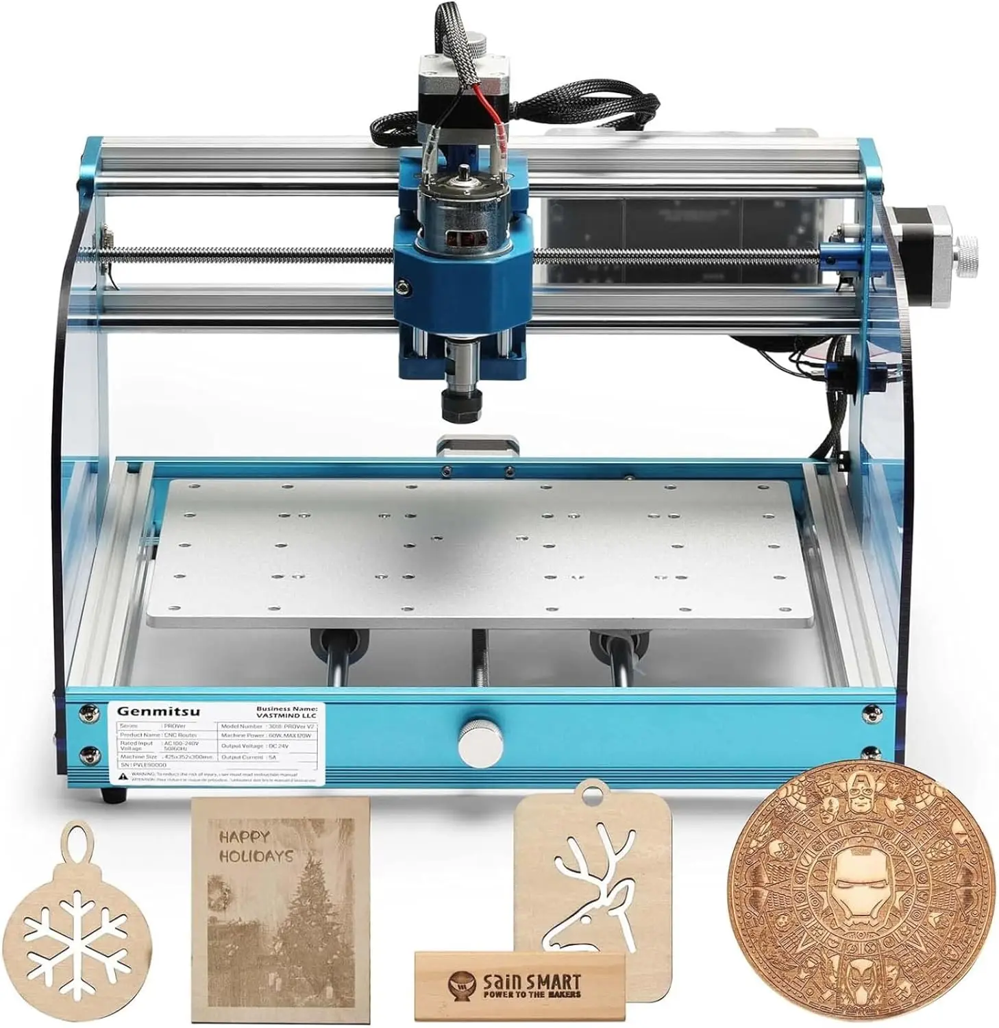 3018 Aluminium Cnc - Obszar roboczy frezarki CNC Genmitsu: 284