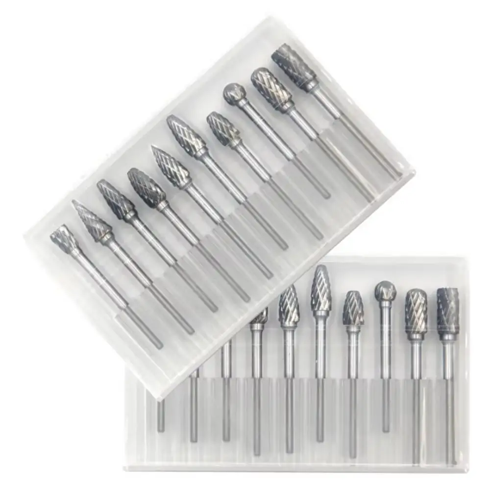 Carbide End Mill - Zestaw 10 frezów rotacyjnych z węglika