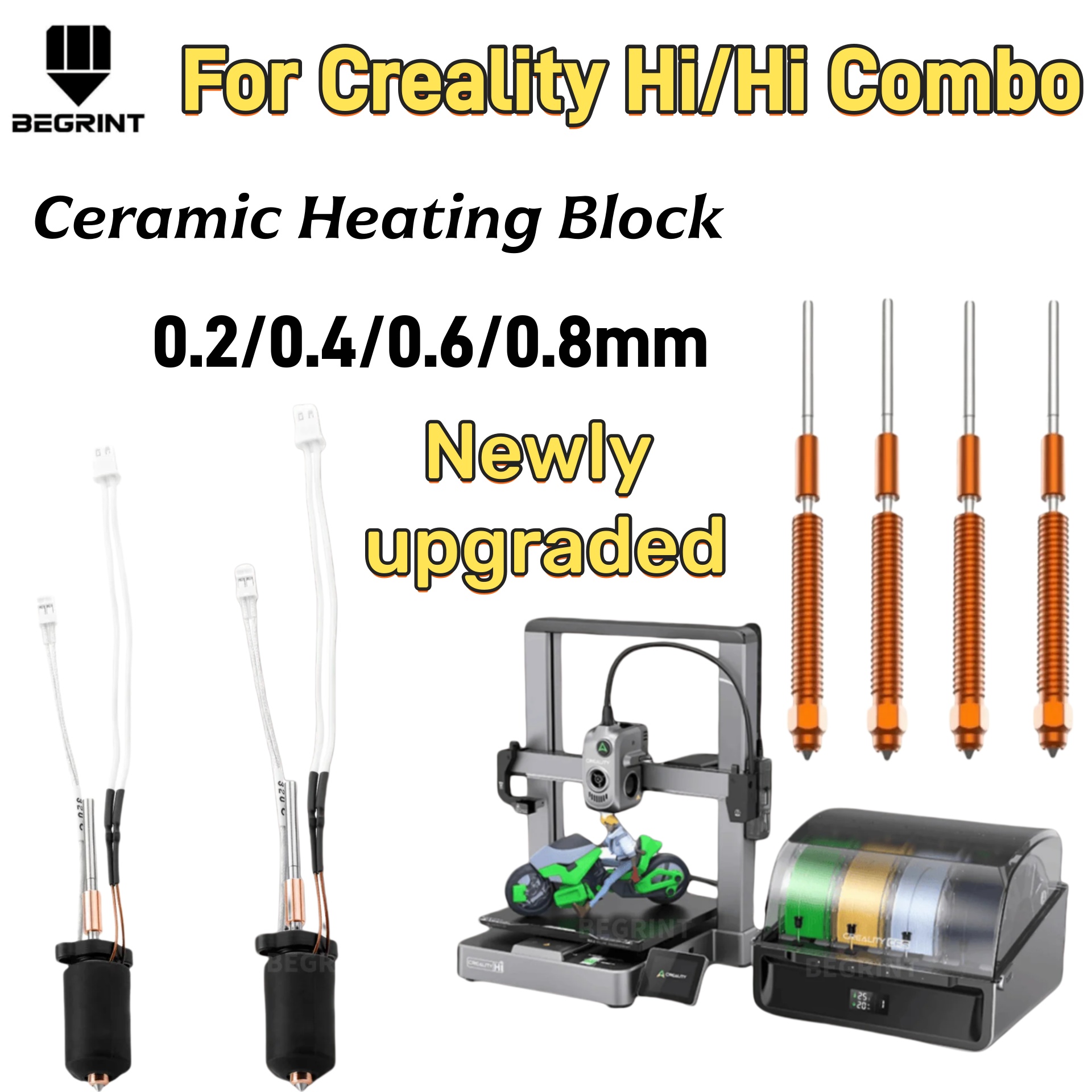 Aluminium Profile 2020 - Wysokotemperaturowy ceramiczny grzejnik Hotend Kit do