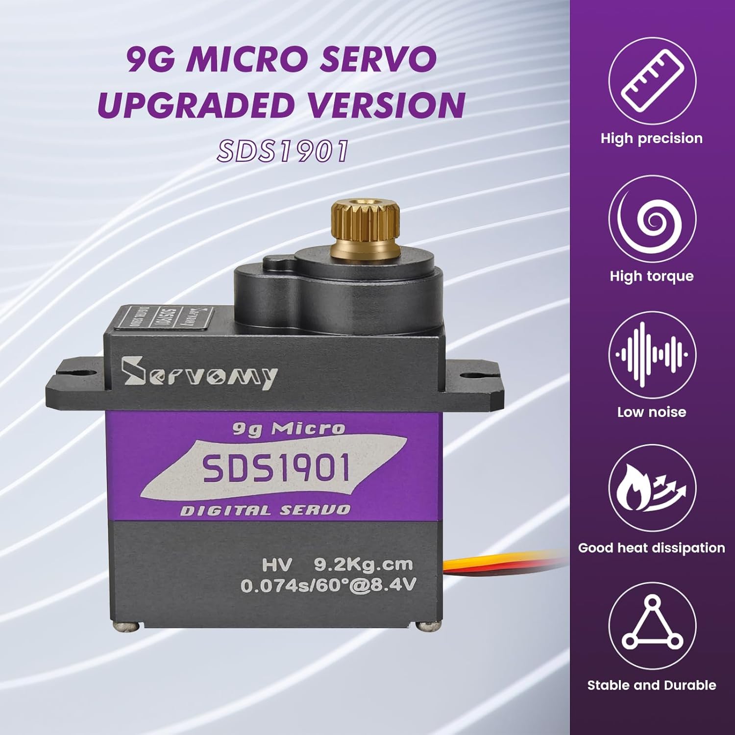 Servo 9G - SERVOMY-SDS1901 Cyfrowe Serwo 9G Micro Coreless