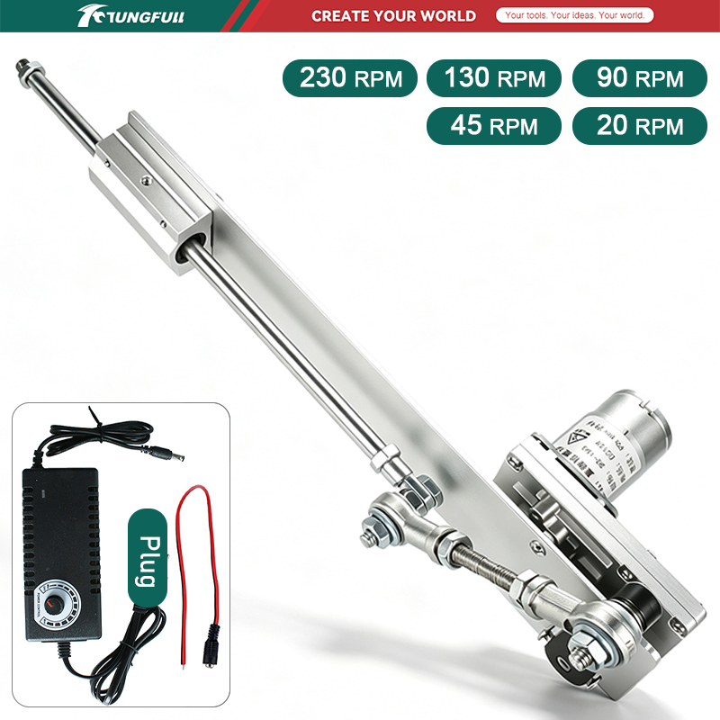 Linear Rail - Siłowy teleskopowy siłownik liniowy DC 24V