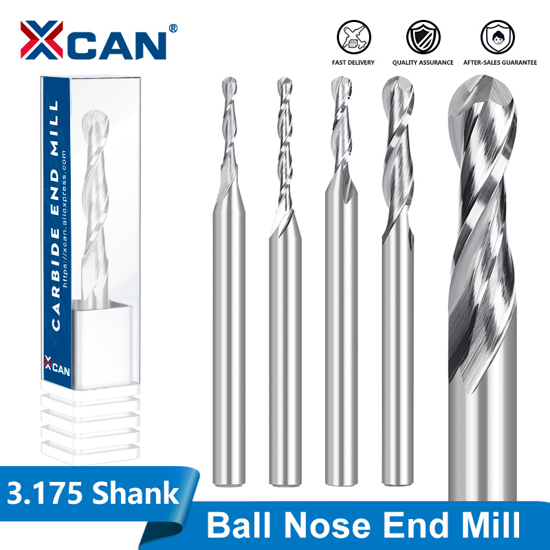 End Mill Set - XCAN 3.175 Shank Ball Nose frez