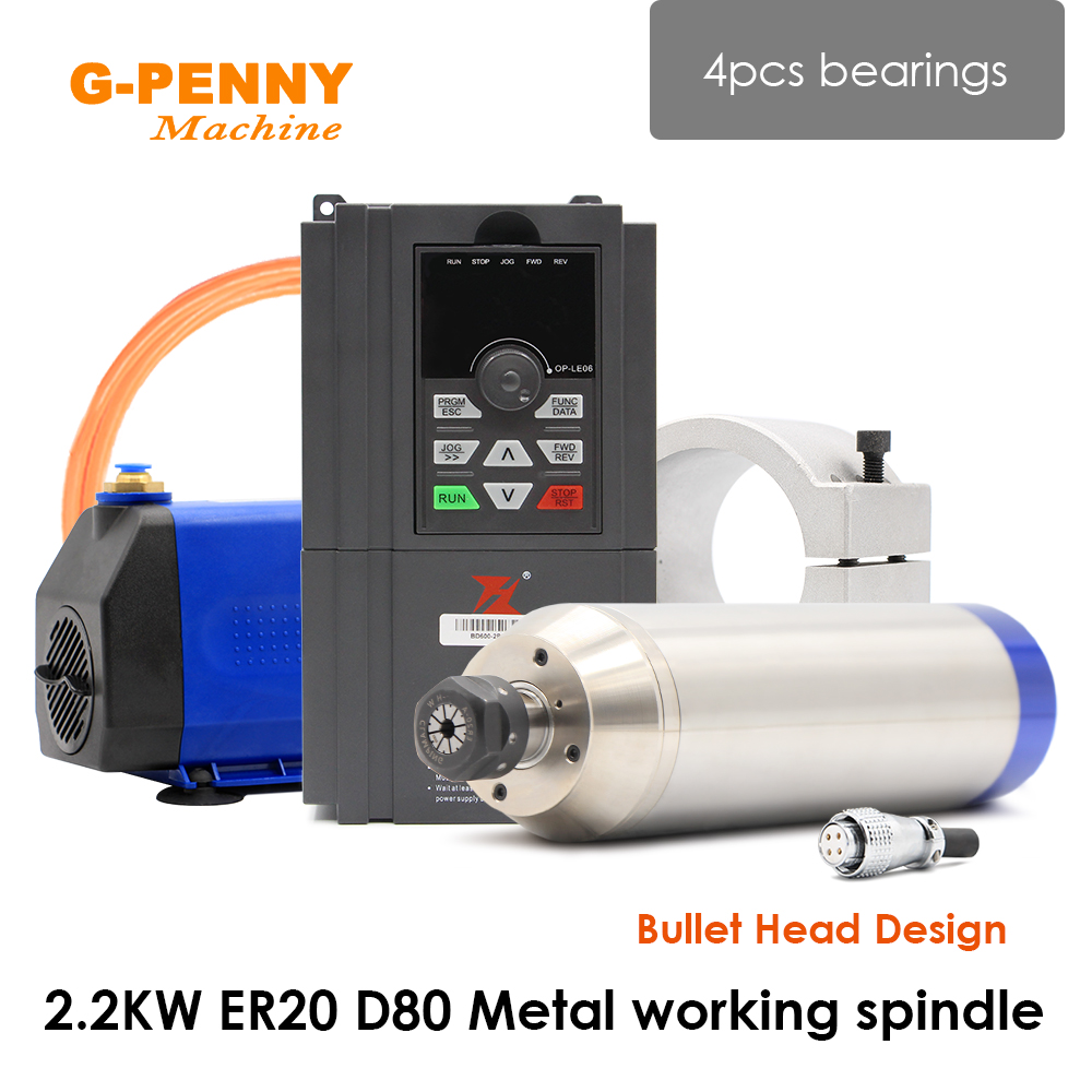 Water Cooled Spindle - Silnik wrzeciona chłodzony wodą G-Penny 2.2KW