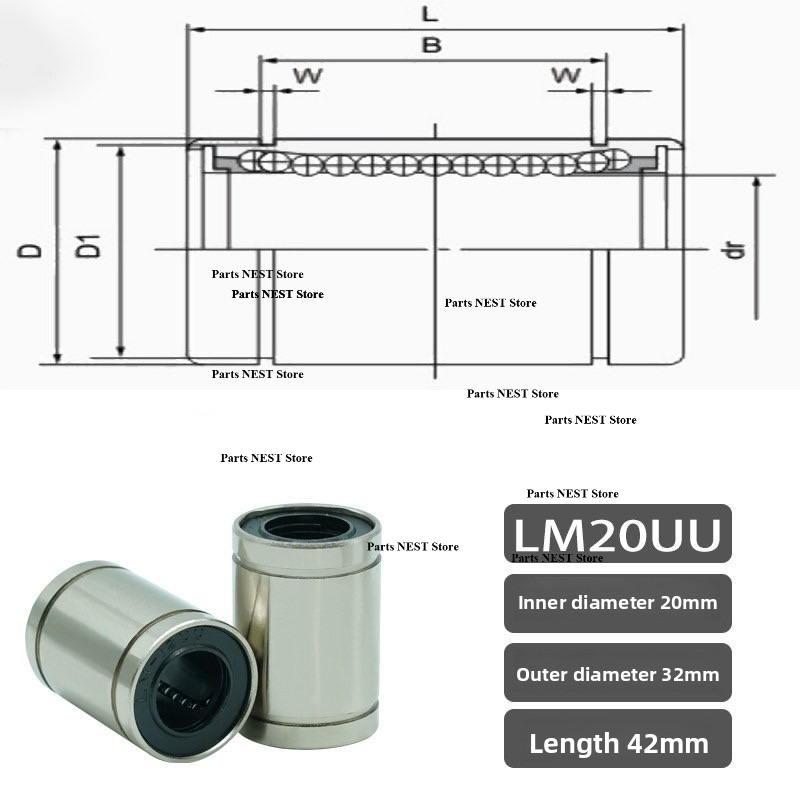 2/5 SZT. Tuleje Liniowe Łożysk – Lm8Uu Bearing recenzja i cena