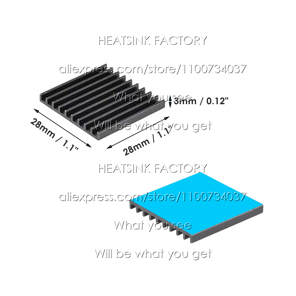 28x28x3mm srebrny/czarny anodo – Aluminium Extrusion recenzja i cena