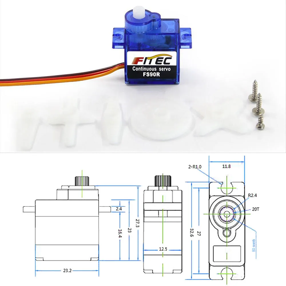 Feetech Mini FS90R Micro Servo – Servo 9G recenzja i cena