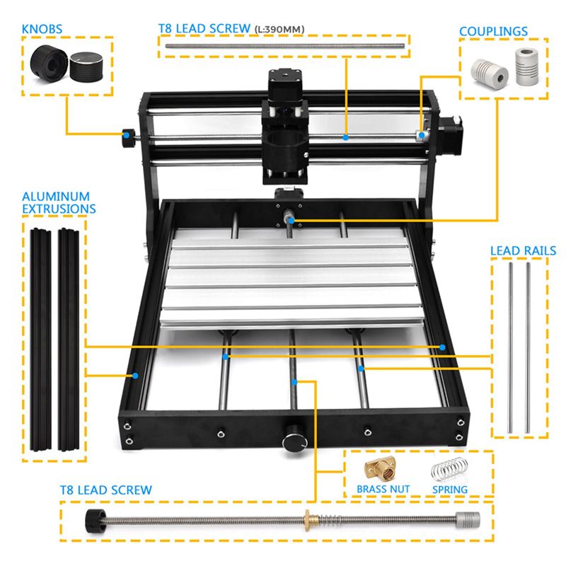 DT15 4x Zestaw Ulepszeń CNC 30 – 3018 Cnc recenzja i cena