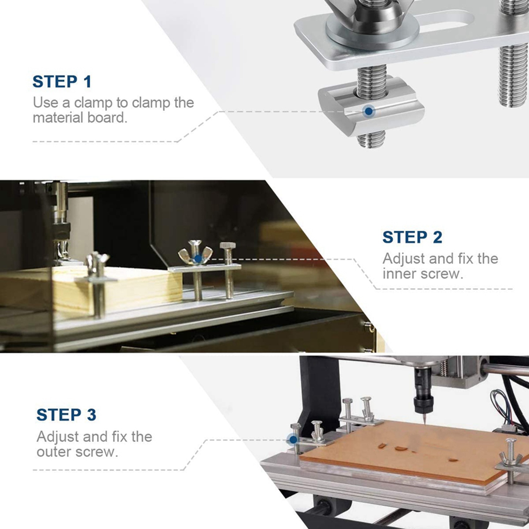 Zestaw zacisków do szyn T A19F – 3018 Cnc recenzja i cena