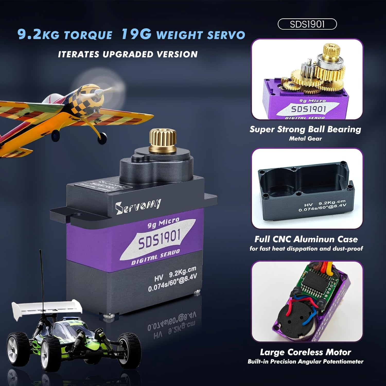SERVOMY-SDS1901 Cyfrowe Serwo  – Servo 9G recenzja i cena