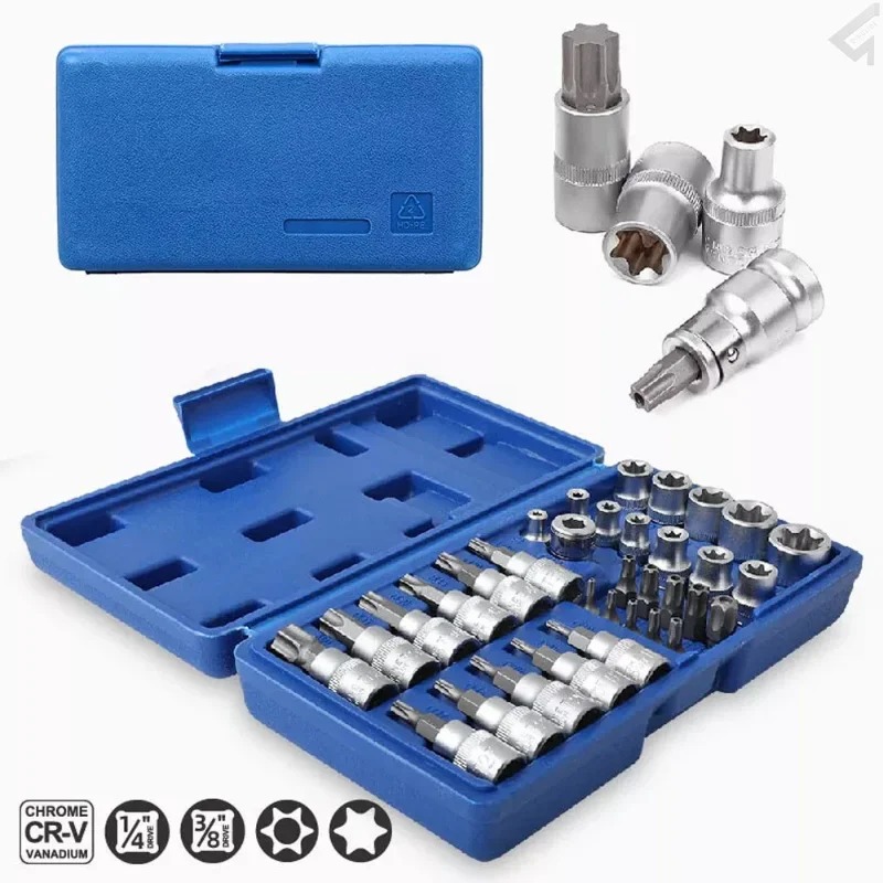 TRD Zestaw 34 szt. nasadek Tor – Cnc Bits recenzja i cena