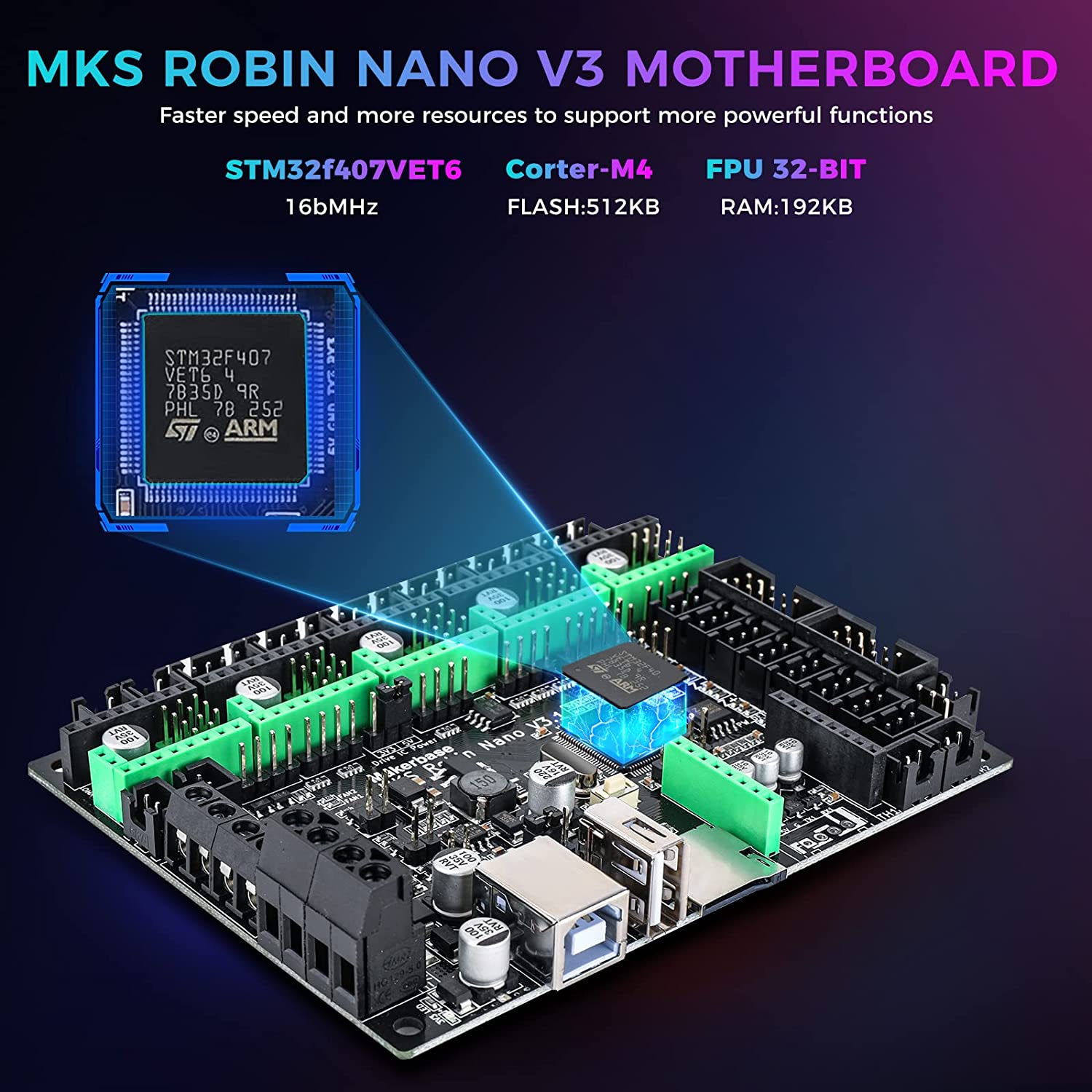 Makerbase MKS Robin Nano V3 32 – Lm8Uu Bearing recenzja i cena