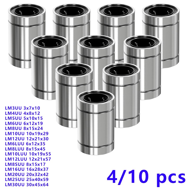 4/10 SZT. LM8UU LM10UU LM16UU  – Lm8Uu Bearing recenzja i cena