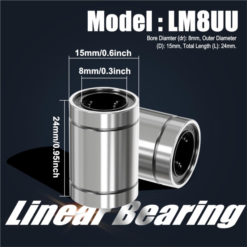 4/10 SZT. LM8UU LM10UU LM16UU  – Lm8Uu Bearing recenzja i cena